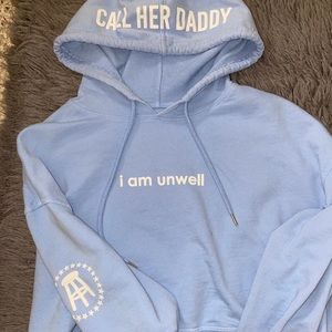 Call Her Daddy cropped hoodie